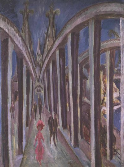 Rhine Bridge by Ernst Ludwig Kirchner